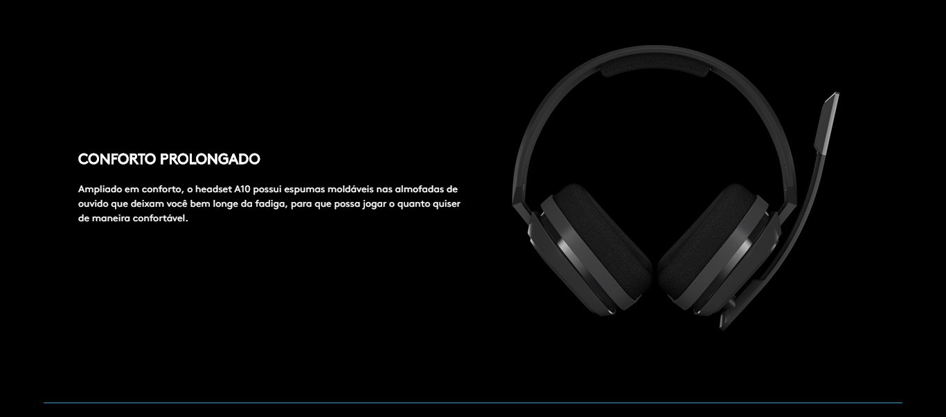 Headset Gamer Logitech Astro A10 XBOX com Fio Preto/Verde